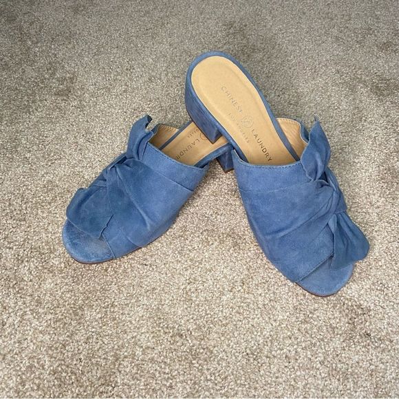 Chinese Laundry Shoes - Chinese Laundry Women’s Marlowe Slide Sandal size 7 Blue